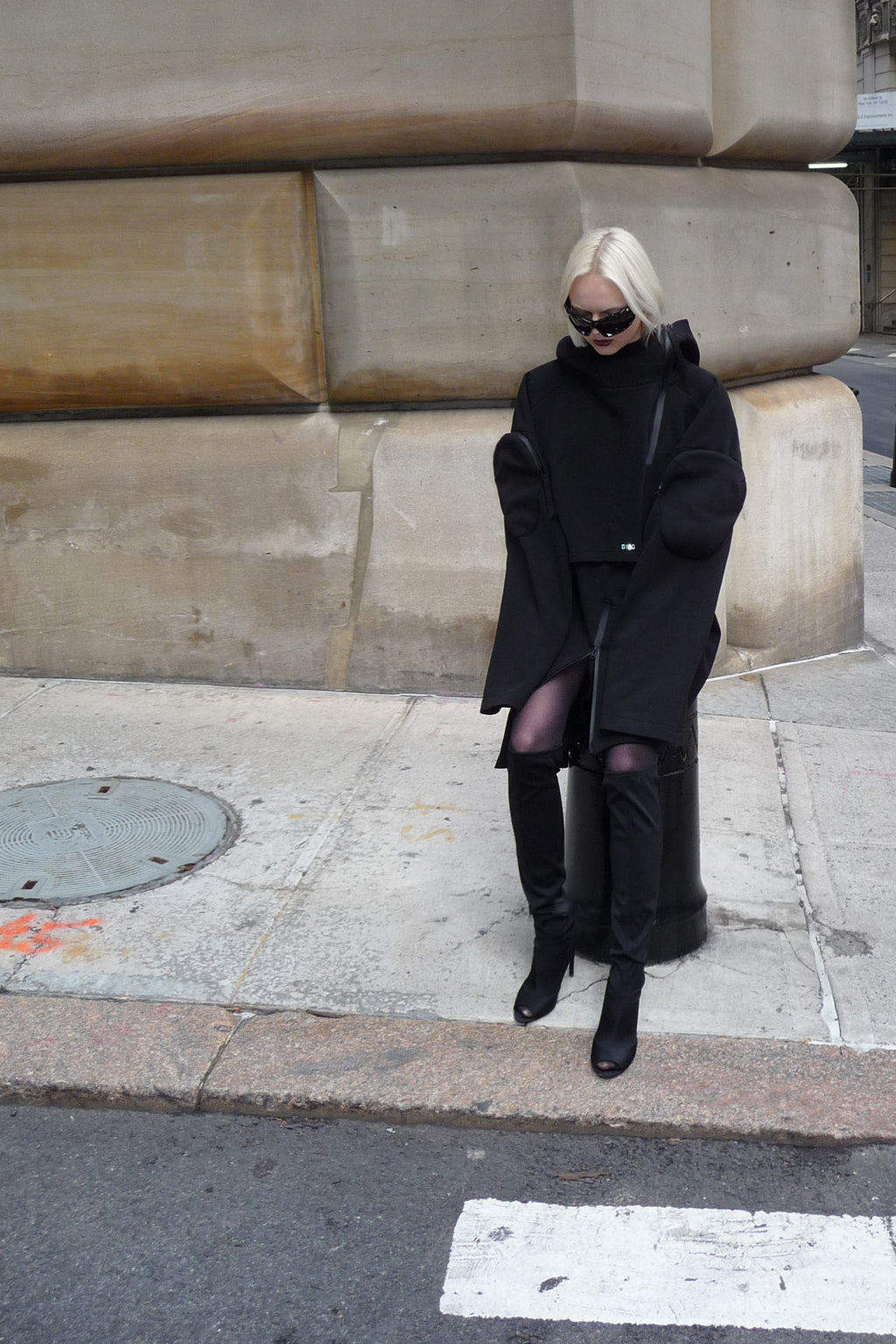 Neo-Trench Hybrid Oversize Hoodie